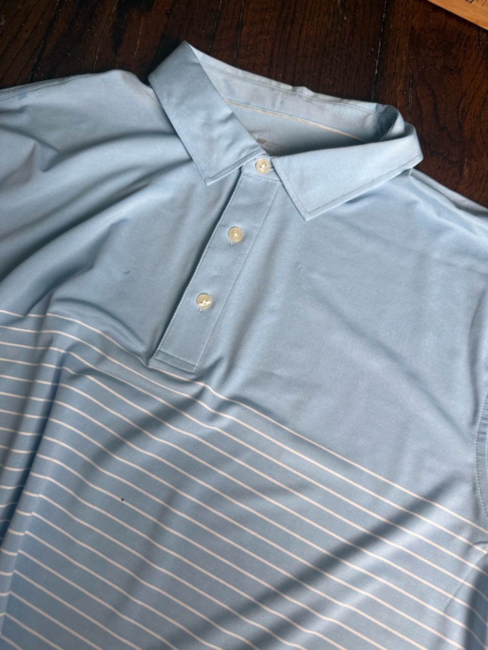 Vineyard Vines Sky Blue Striped Men’s‎ Palmero Polo Shirt 2XL